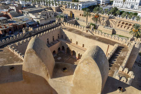 Le Ribat castle on the medina of Sousse in Tunisia, Unesco world heritageのeditorial素材