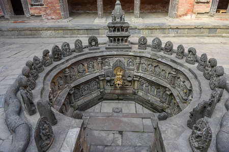 Old fountain at Patan near Kathmandu on Nepal
