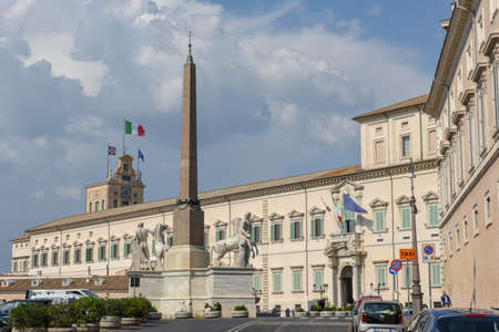 Rome, Italy - 16 September 2020: palace of Qurinale at Rome on Italyのeditorial素材