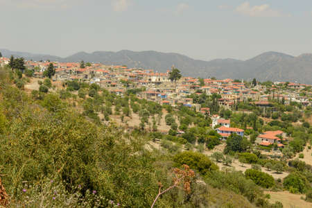 The mountain village of Lefkara on Cyprusの写真素材