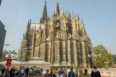 Cologne, Germany - 19 September 2021: the cathedral of Cologne on Germanyのeditorial素材