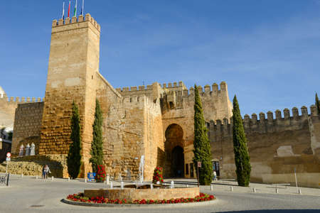 Carmona, Spain - 2 January 2022: view at the castle of Carmona on Andalucia in Spainのeditorial素材