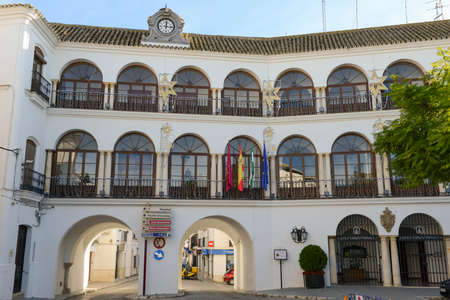 Osuna, Spain - 2 January 2022: view at the town hall of Osuna on Andalusia in Spainのeditorial素材