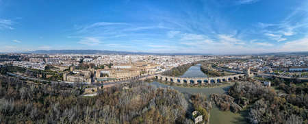 Drone view at Cordova on Andalusia in Spainの写真素材