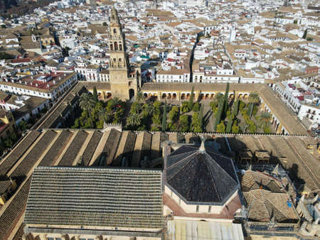 Drone view at Cordova on Andalusia in Spainのeditorial素材