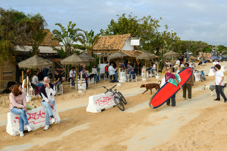 Los Canos de Meca, Spain - 29 December 2021: the village of Los Canos de Meca on Spainのeditorial素材