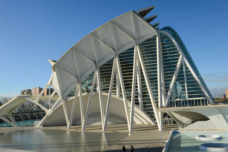 City of Arts and Sciences of architect Santiago Calatrava at Valencia on Spainのeditorial素材