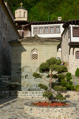 View of St John the Baptist Bigorski monastery on Macedonia
