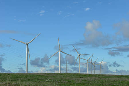 Wind farm near Barbate on Andalucia in Spain