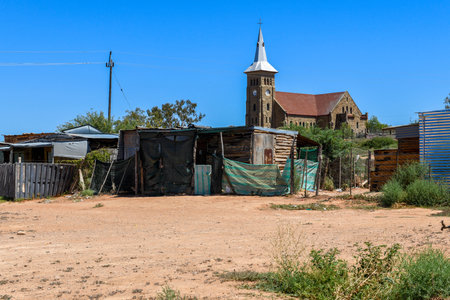 Church of a village on route 62 in South Africa