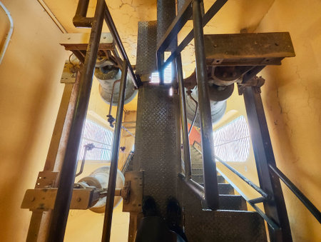 Clock tower of St John the Baptist church at Madaba on Jordan