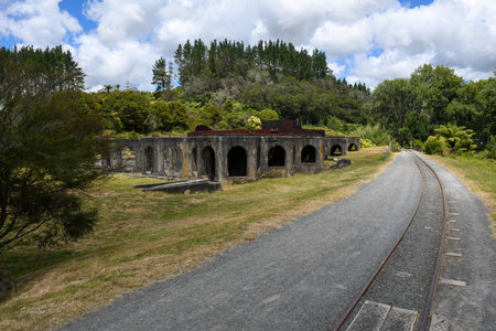 Victoria Battery Tramway & Museum at Waikino on New Zealandの写真素材