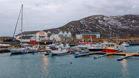 Landscape of Sommaroy island on Norway