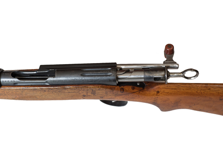 rifle on a white backgroundの写真素材