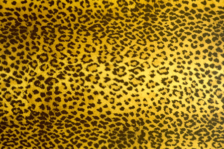 Leopard background with black spots, with a yellow tint,