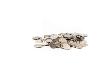 coin thailand on white background
