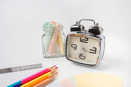 stationery prepare for the examの写真素材