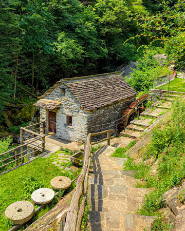 Old Mill in Verzasca Switzerland