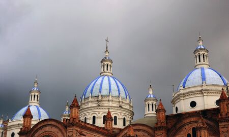 Cathedral Domes. Cuenca cityの写真素材