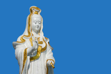 Statue of goddess Kuan Yinの写真素材