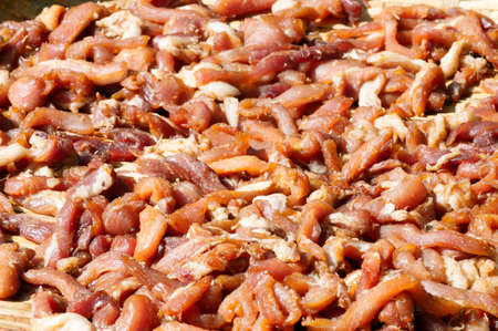 Dried Pork and  black Pepperの写真素材