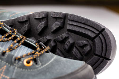 Details of hiking shoes. Still, artificial lightの写真素材