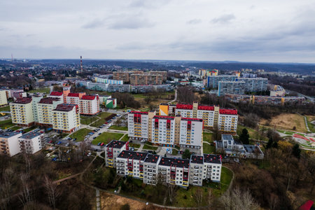 Aerial view of the city of Nizhny Novgorod