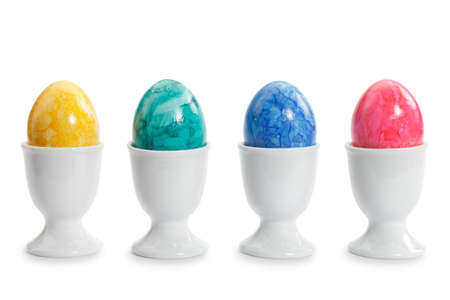 Colored eggs including individual 