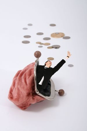 businessman in the purse