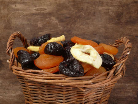 Withered fruits in the basketの写真素材