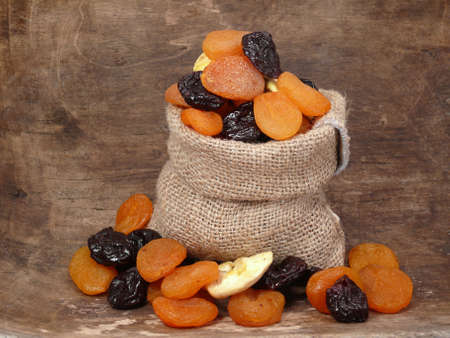 Withered fruits in the bagの写真素材