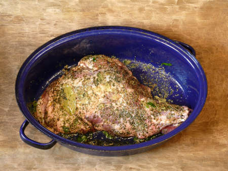 Wild boar roastの写真素材