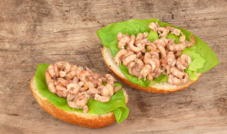 crabs in the bread rollsの写真素材