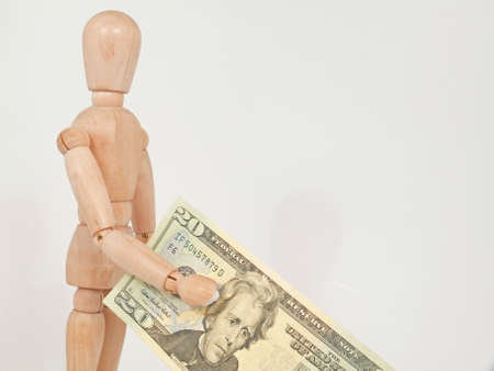 payment in cashの写真素材