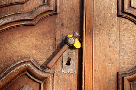 wood doorの写真素材