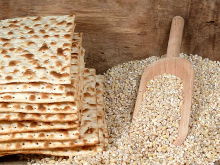 Cereals and breadの写真素材