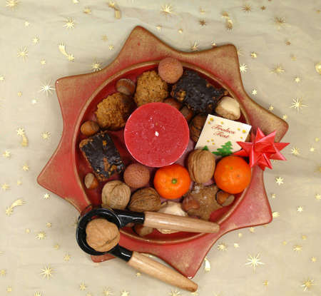 christmas plateの写真素材