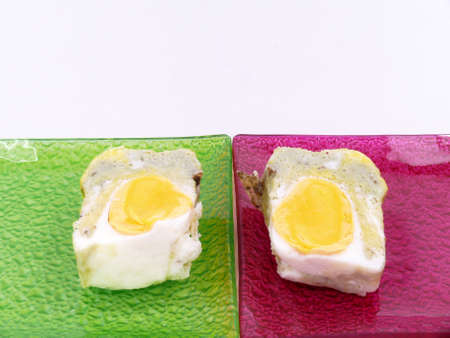 poached eggの写真素材