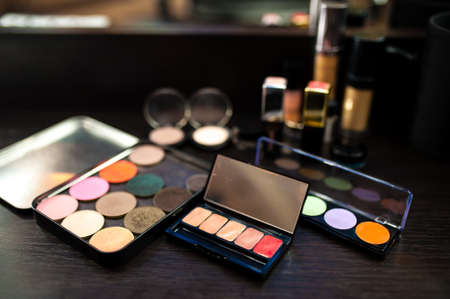Cosmetics. Make-up tools.の写真素材