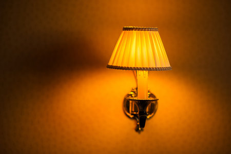 Beautiful Wall lamp with a warm shade of light.