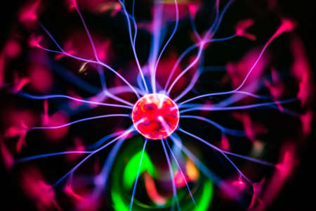 Image of Electric plasma sphere, Lampang, Thailand.の写真素材