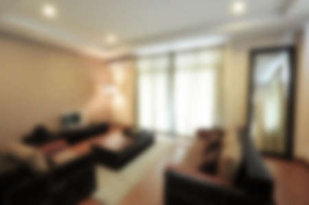 blur image of home interiorの写真素材