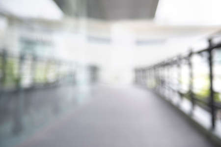 very blur image of corridor and light  for background usageの写真素材