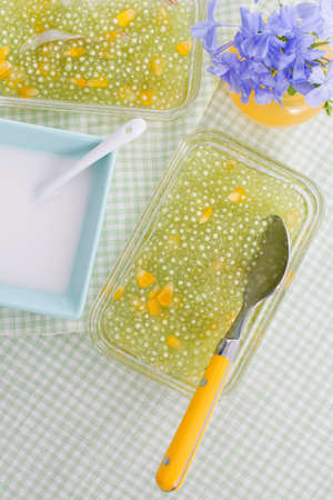 sago puddingの写真素材