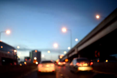 blur picture of traffic in the city