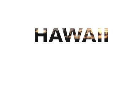 background with word Hawaiiの写真素材