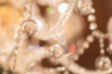 blur image of chandelier