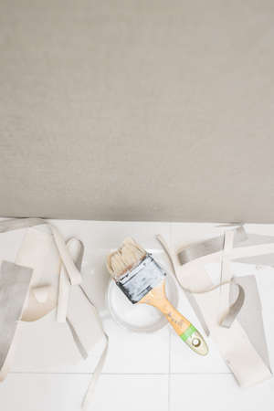 wallpaper installation equipmentの写真素材