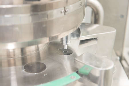 detail of pharmaceutical factory