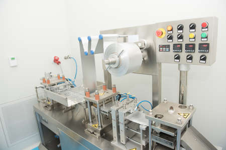 detail of pharmaceutical factoryの写真素材